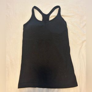 Black Lululemon Ebb to Street Tank top